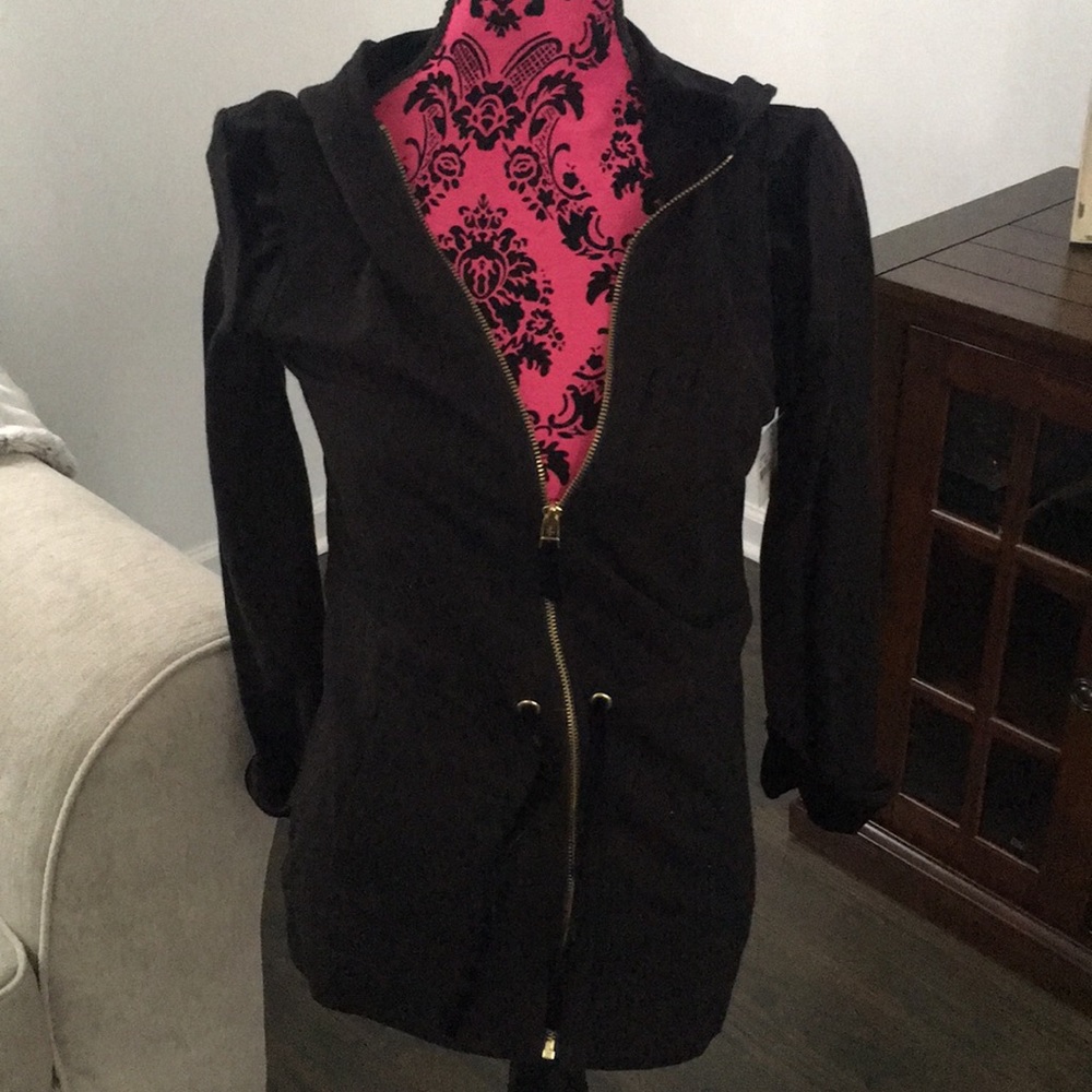 Kate Hill NWT Black sweat jacket!!